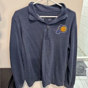 Navy Indiana Pacers Quarter-Zip Pullover